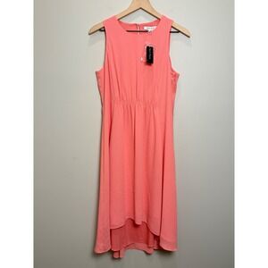 White House Black Market Coral Midi Dress